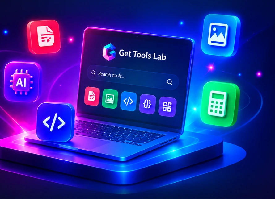 Get Tools Lab online tools workspace with PDF, image, developer and calculator tools
